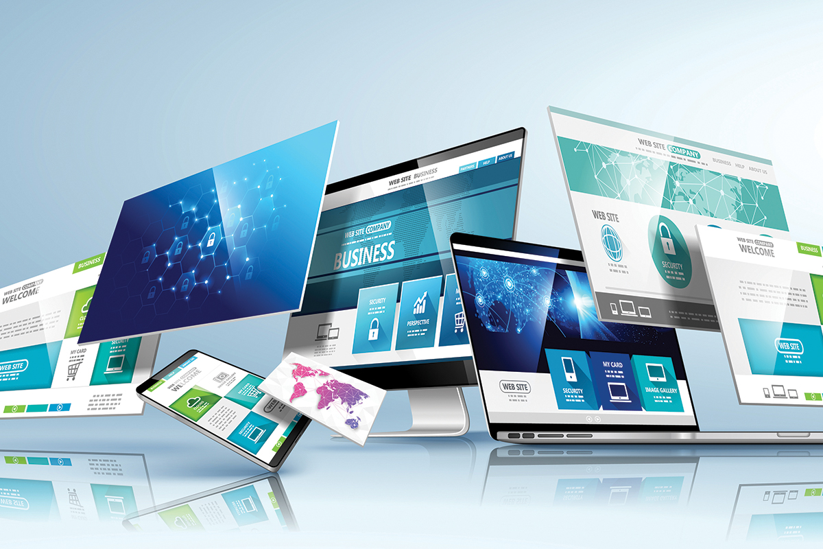 Illustration de services web sur un écran d'ordinateur